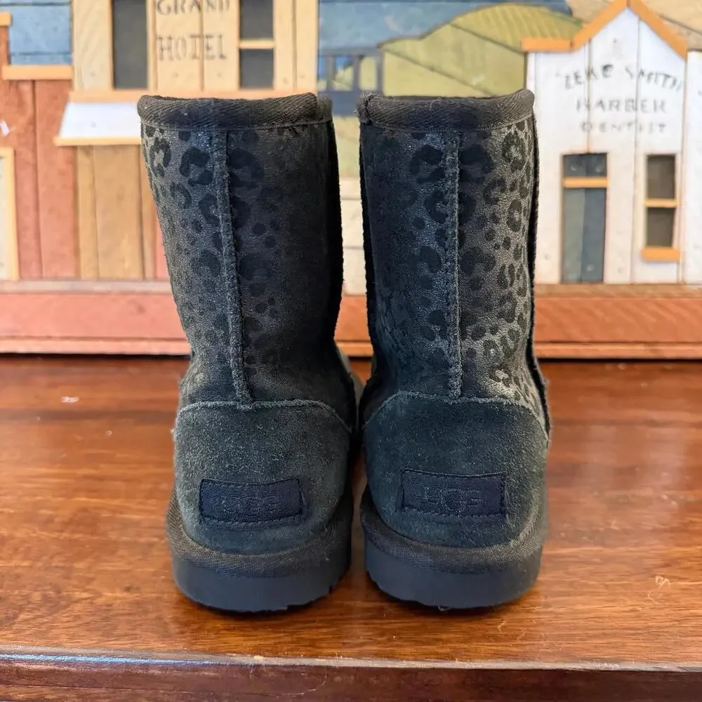 UGG‎ Classic II Glitter Leopard Boots 3